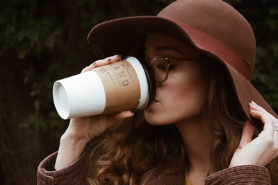 Woman Drinking Coffee