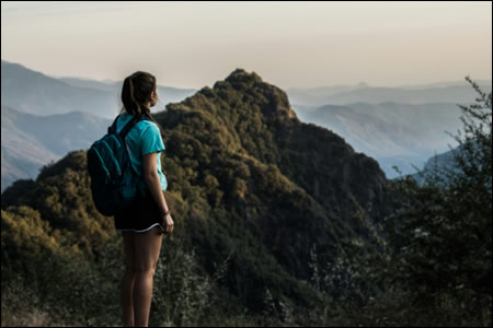 Woman Hiking
